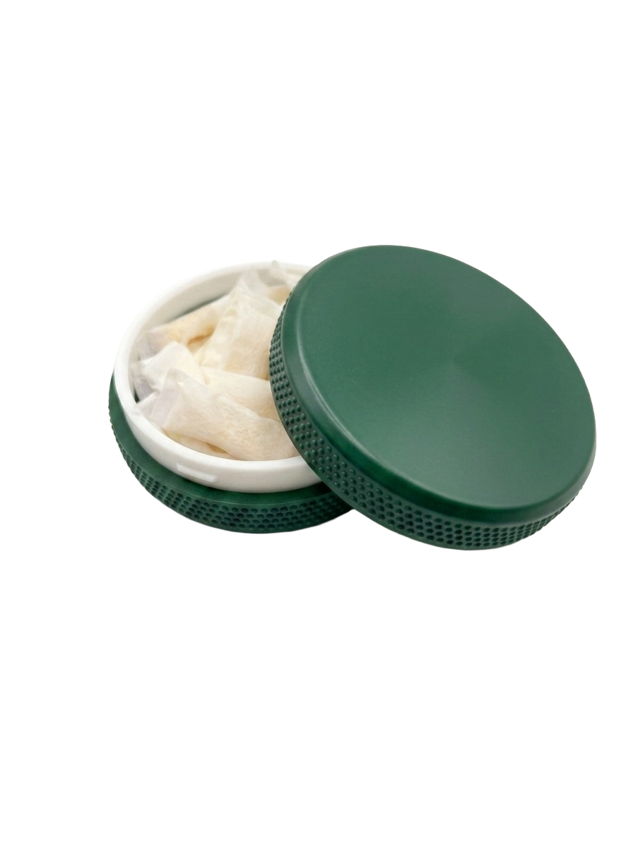 The Tin — open compartment